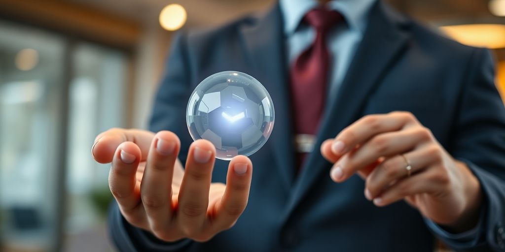 KI-Agent interagiert mit Unternehmer